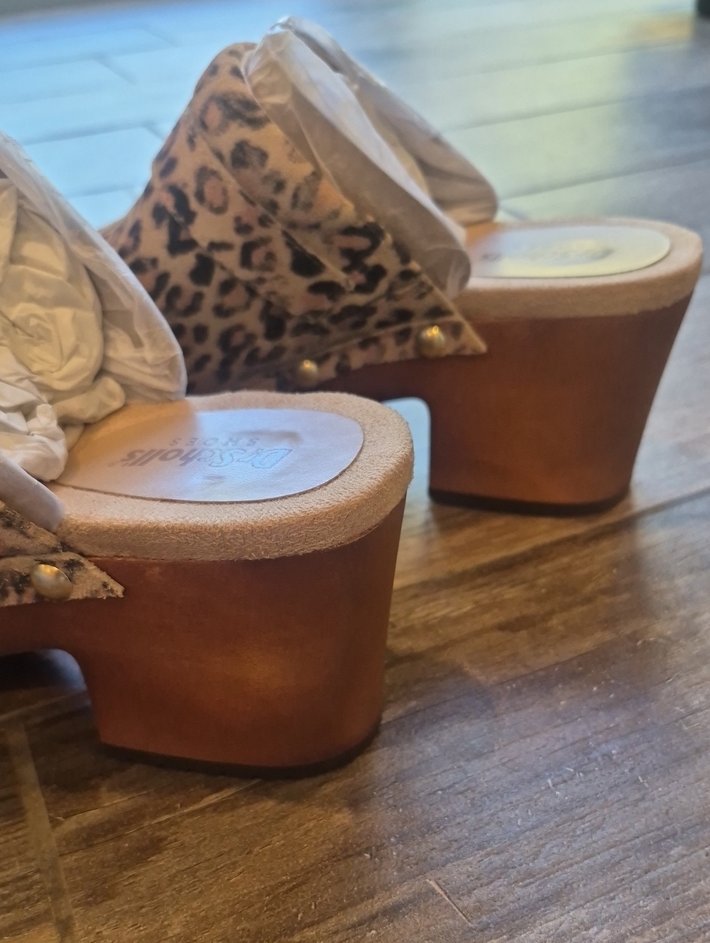 Dr. Scholl's Original Collection Joy Animal Print Stud Detail Platform Clogs, 8 - Picture 8 of 16